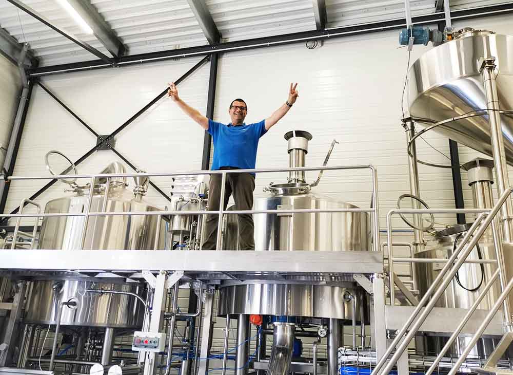 <b>Microbrasserie Deux Béliers In Basse-Goulaine France-20HL brewery equipment by TIANTAI</b>